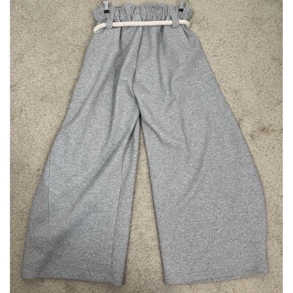 Aelfric Eden Super Baggy Barrel Sweatpants Wide Leg Gray Pants Women's L Hiphop - Picture 11 of 13